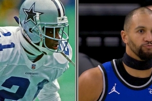 这是什么造型？萨格斯发带套在脖子上...显得有点滑稽...